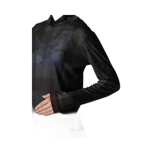 Lyocell Smooth High Neck Sleeve T