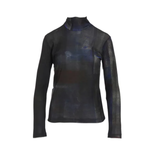 Lyocell Smooth High Neck Sleeve T