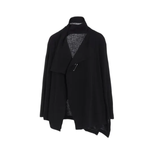 W/Ny Jersey High Neck Cardigan