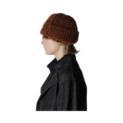 Mohair Wool Combination Knit Beanie