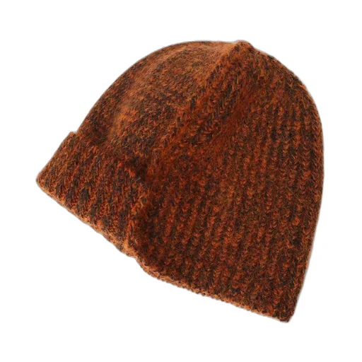 Mohair Wool Combination Knit Beanie