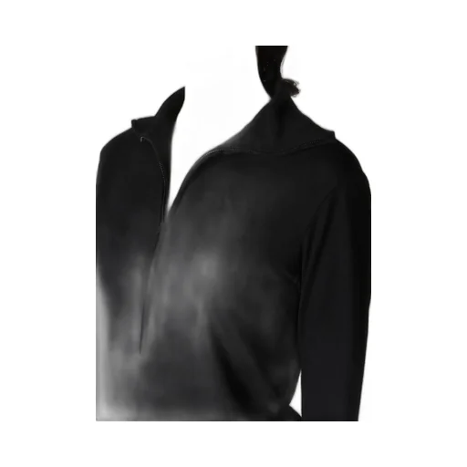 Mild Washable Jersey High Neck Blouse