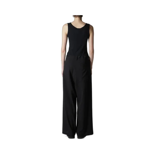 Wool Serge Long Straight Pants