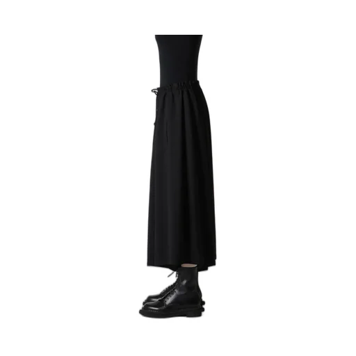 Wool Serge Gather Pants