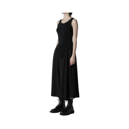 Wool Serge Gather Pants