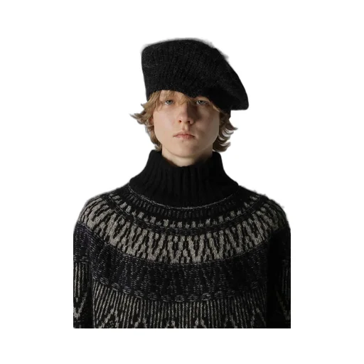Mahair Wool Combination Beret
