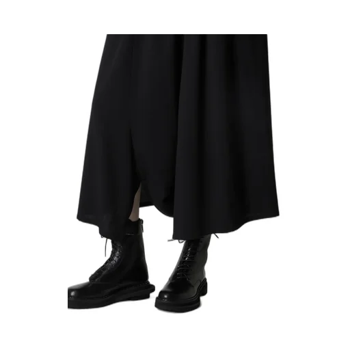 Wool Serge Gather Pants