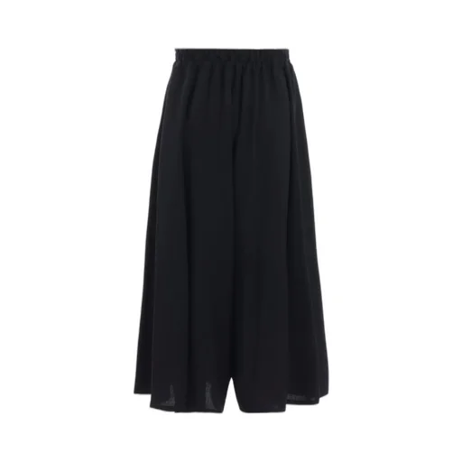 Wool Serge Gather Pants