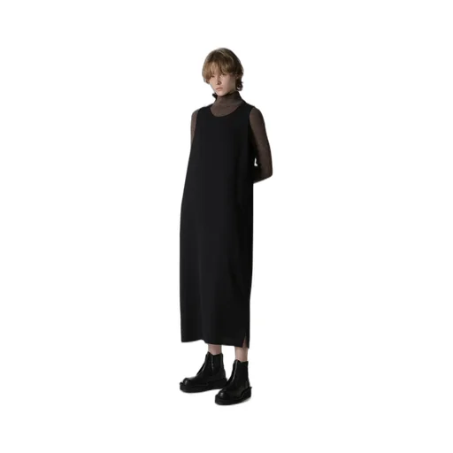 Wool Serge Sleeveless Dress