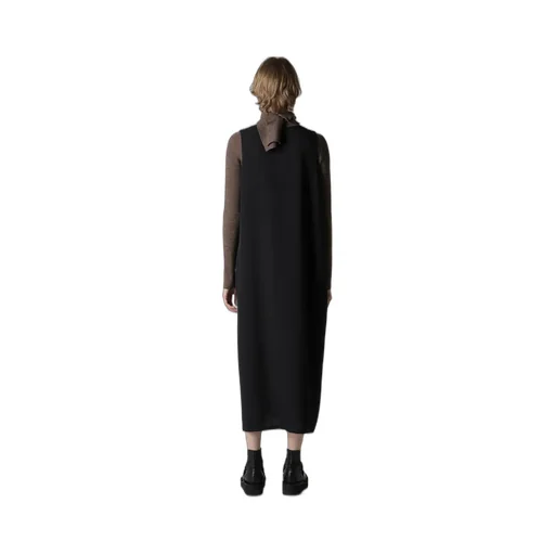 Wool Serge Sleeveless Dress