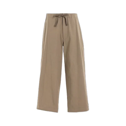 Cotton Linen Twill Straight Pants
