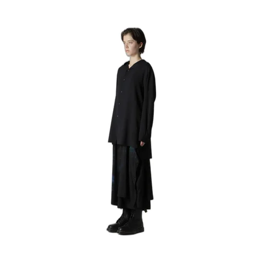 Wool Serge Sailor Collar Blouse