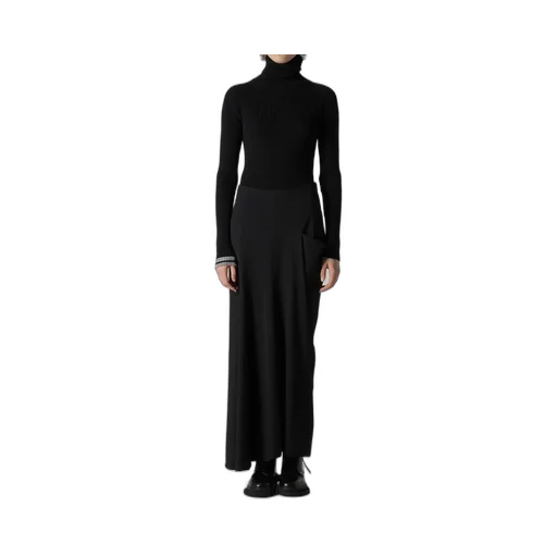 Wool Brend Twill Drape Skirt
