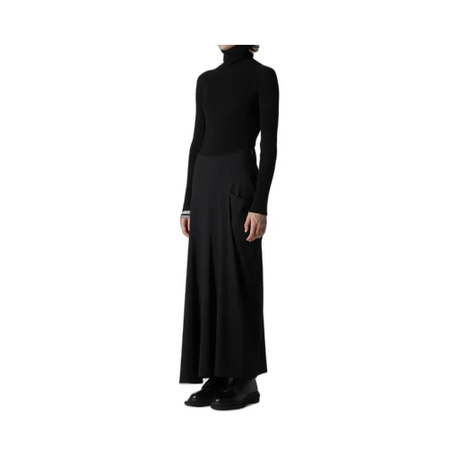 Wool Brend Twill Drape Skirt