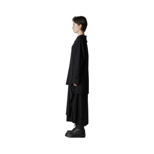 Wool Serge Sailor Collar Blouse