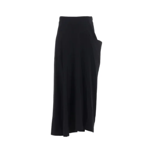 Wool Brend Twill Drape Skirt