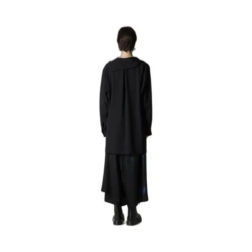 Wool Serge Sailor Collar Blouse