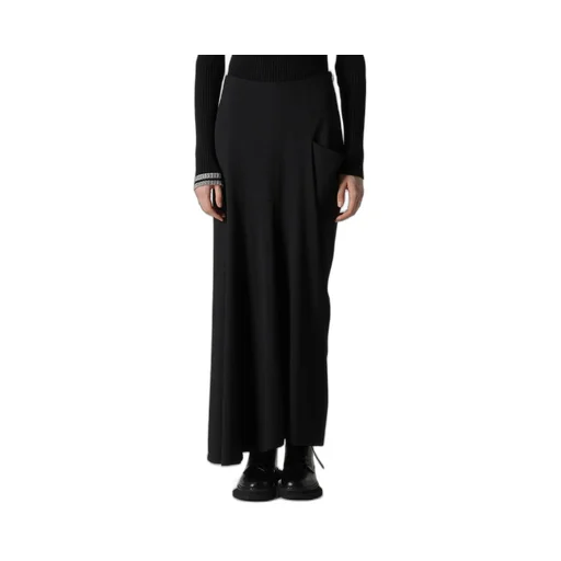 Wool Brend Twill Drape Skirt