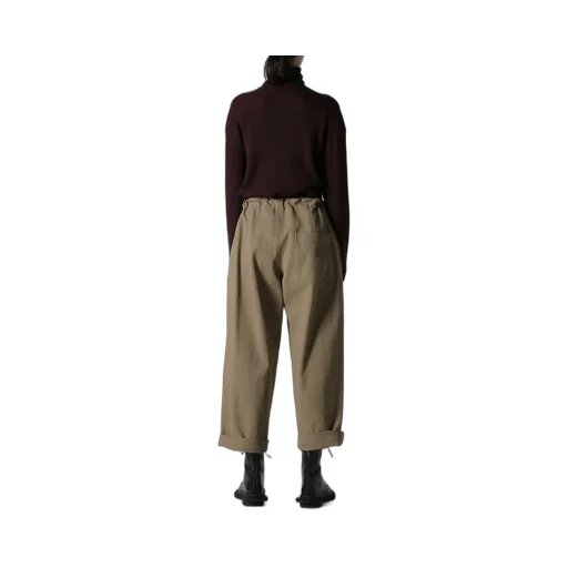 Cotton Linen Twill Straight Pants