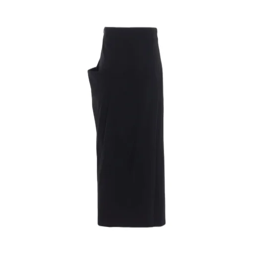 Wool Brend Twill Drape Skirt