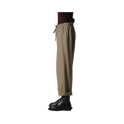 Cotton Linen Twill Straight Pants