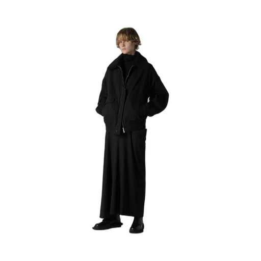 Wool Brend Twill Drape Skirt