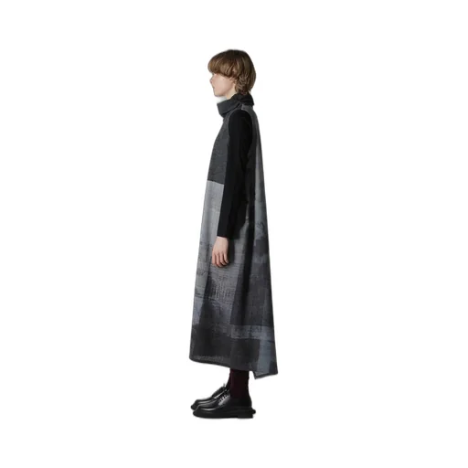 Combination High Neck Dress