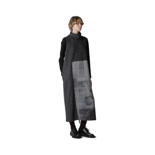 Combination High Neck Dress