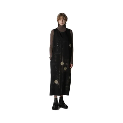 Dungeree Twill Sleeveless Dress