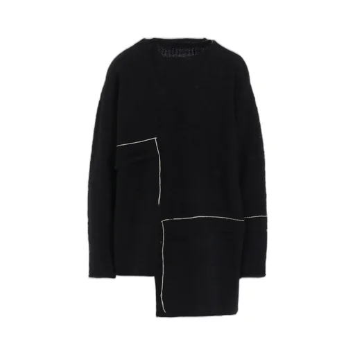Patchwork Crew Neck Pullover