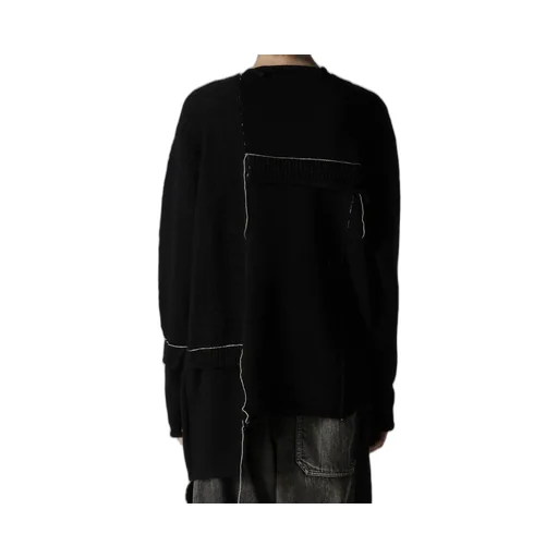 Patchwork Crew Neck Pullover