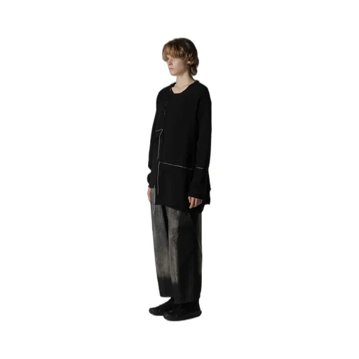 Patchwork Crew Neck Pullover