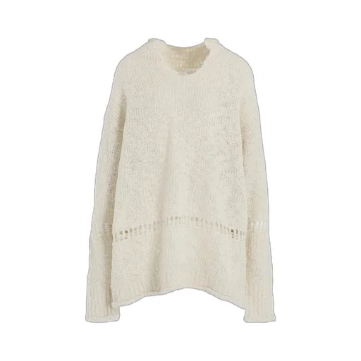 Thick Slub Jersey Curled Collar Pullover