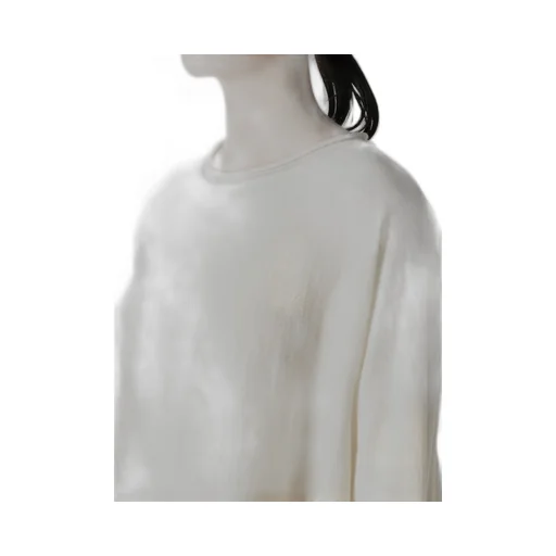 Wool Asymmetric Crew Neck Pullover