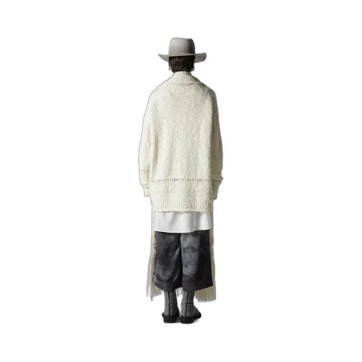 Thick Slub Jersey Curled Collar Pullover