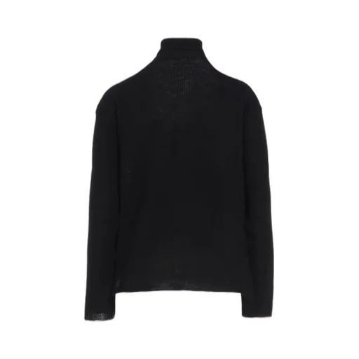 Rib High Neck Knit Cardigan