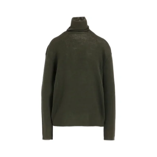 Rib Oversized High Neck Knit