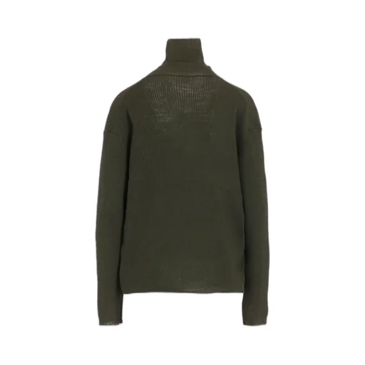Rib Oversized High Neck Knit