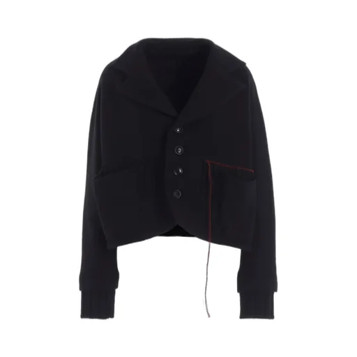 Knit Conbination Short Jacket