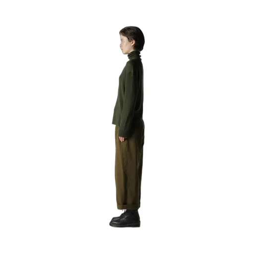 Rib Oversized High Neck Knit