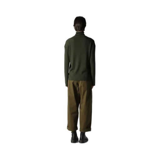 Rib Oversized High Neck Knit