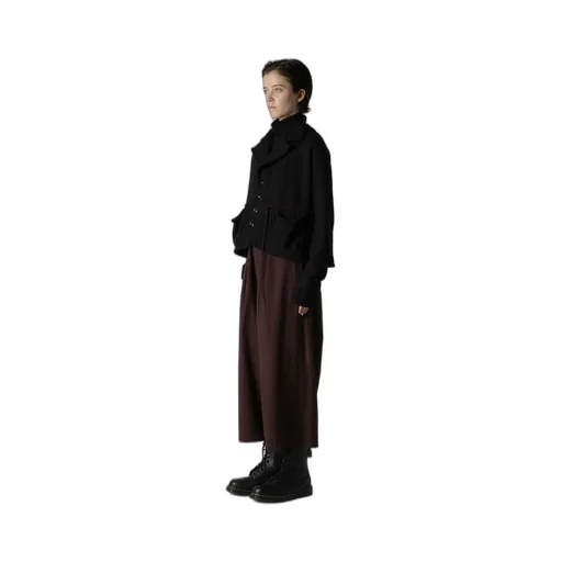 Knit Conbination Short Jacket