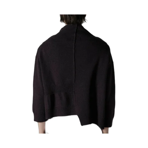 Wool Jersey Snap Button Cardigan