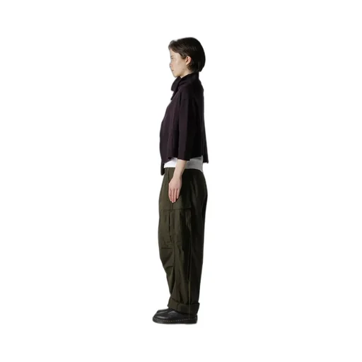 Wool Jersey Snap Button Cardigan