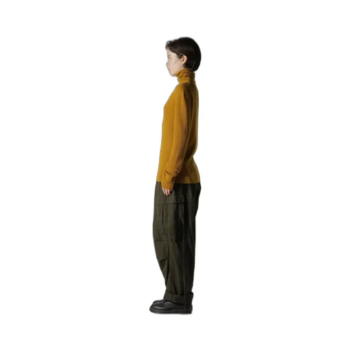 Rib High Neck Knit