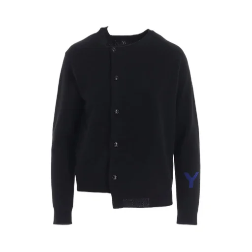 Intarsia Asymmeteric Cardigan