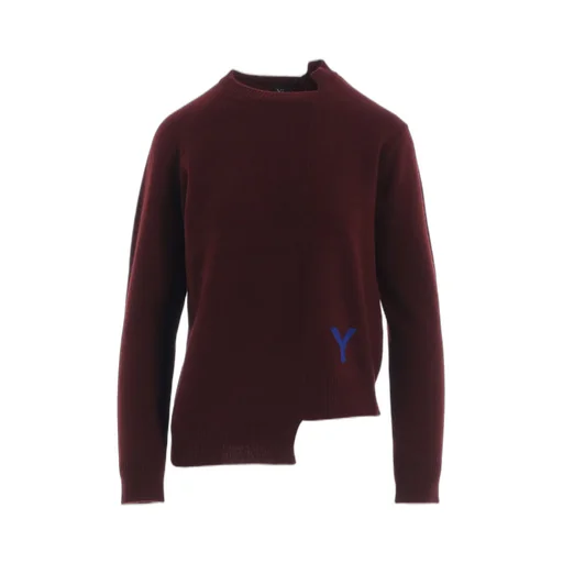 Intarsia Asymmeteric Pullover