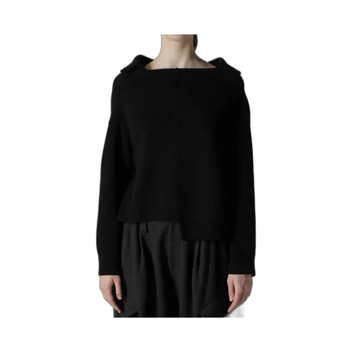 Wool Jersey Asymmetric Pullover
