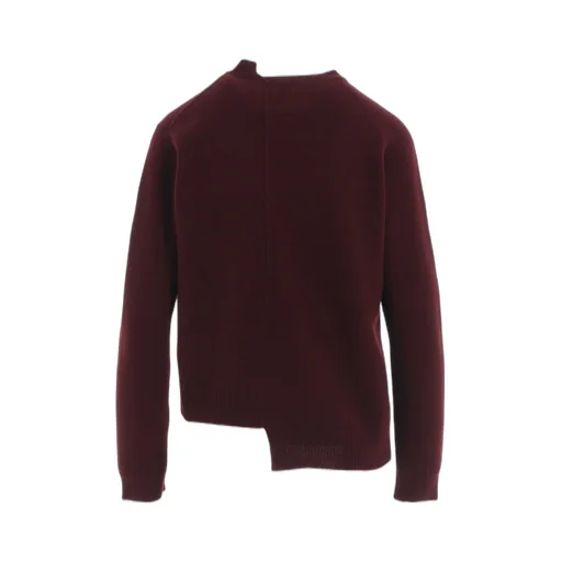 Intarsia Asymmeteric Pullover