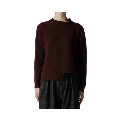 Intarsia Asymmeteric Pullover